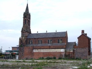 Old church by the docks